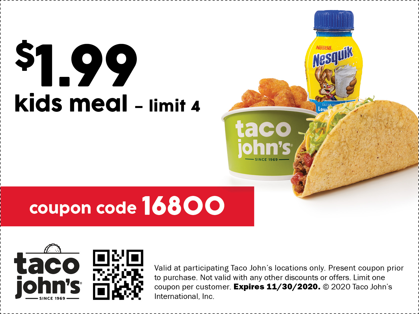 Coupons, Offers and Promotions Taco John's