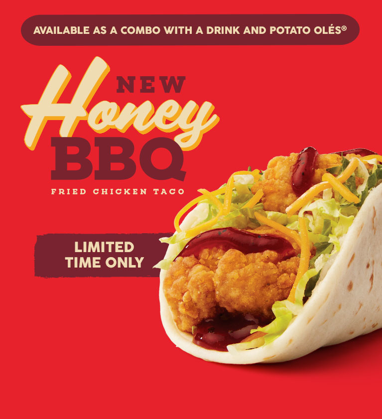 New Honey BBQ Fried Chicken Taco