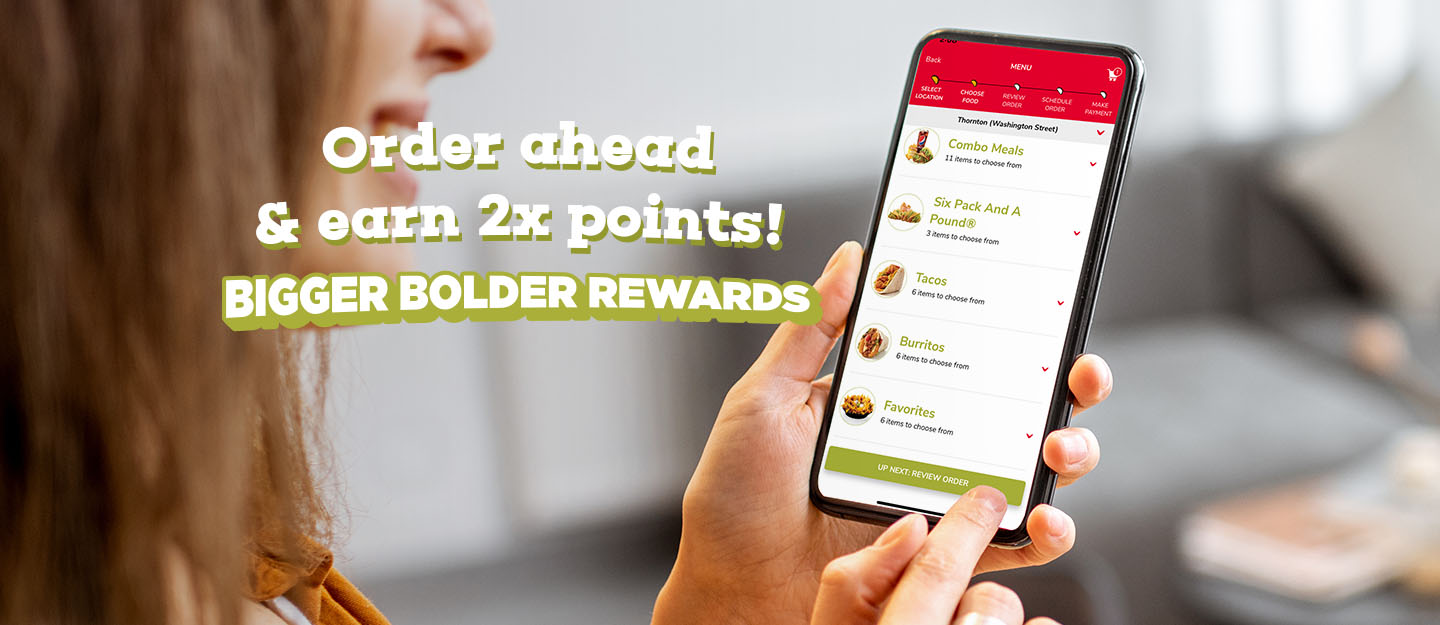 Earn 2x Points When You Place a Mobile Order in our App!