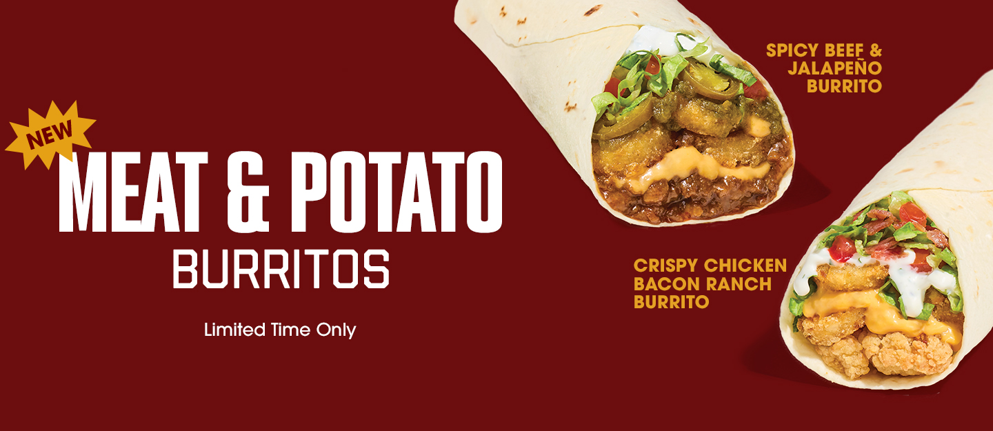 New Meat and Potato Burritos
