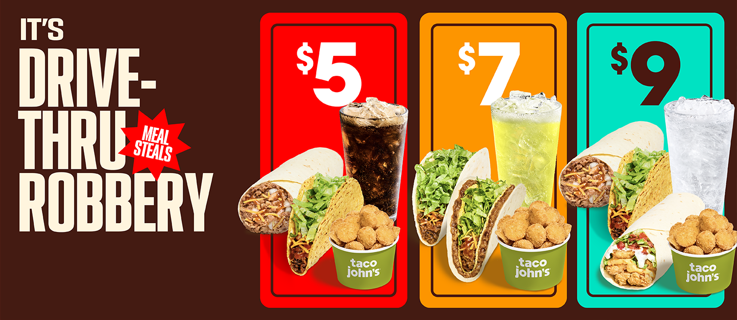 Meal Steals for $5, $7 or $9