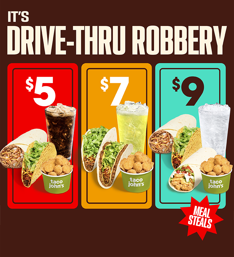 Meal Steals for $5, $7 or $9