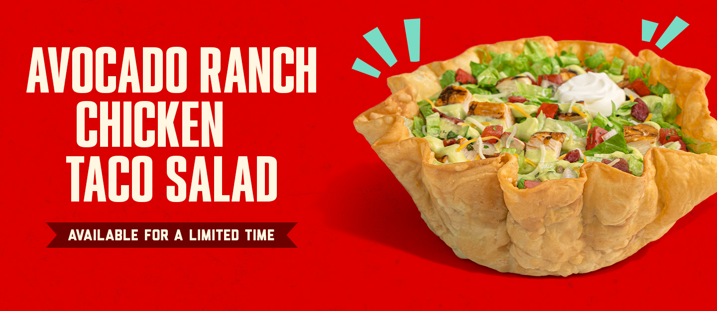 Avocado Ranch Chicken Taco Salad